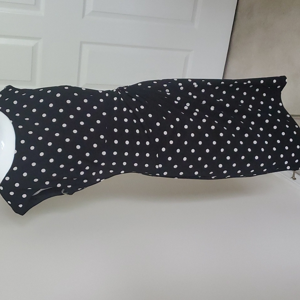 Ralph Lauren Black and White Polka Dot Dress 6